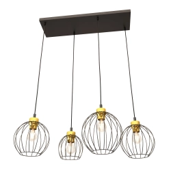 Lampa wisząca NANDO 4 BL GOLD 1368/4 EMIBIG Lighting - zdjęcie produktu