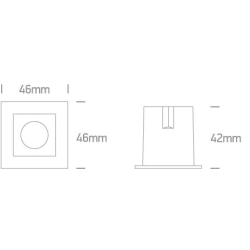 Oprawa podstropowa The Mirror Dark Light Range 50103H/B/W ONE LIGHT