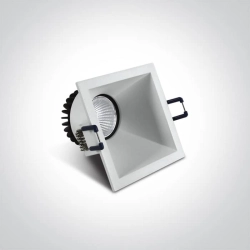 Kinkiecik.pl Koronida 50108A/W/W biały wpust COB LED 3000K 8W; nieściemnialny zasilacz LED w komplecie ONE LIGHT
