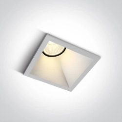 kinkiecik.pl Koronida 50108A/W/W biały wpust COB LED 3000K 8W; nieściemnialny zasilacz LED w komplecie ONE LIGHT