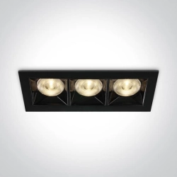 kinkiecik.pl Nisi 50306B/B/W czarny wpust z odbłyśnikiem ciemny chrom COB LED 3000K 12W; nieściemnialny zasilacz LED w z