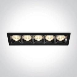 kinkiecik.pl Avgi 50506B/B/W czarny wpust z odbłyśnikiem ciemny chrom COB LED 3000K 20W; nieściemnialny zasilacz LED w z