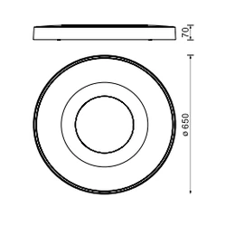 Lampa sufitowa Mantra Coin Redondo 8036MA - zdjęcie dodatkowe 1