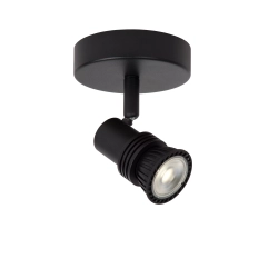 KIANTI Plafon Spot Ø 10 cm 1xGU10 czarny 53901/01/30 Lucide - zdjęcie produktu