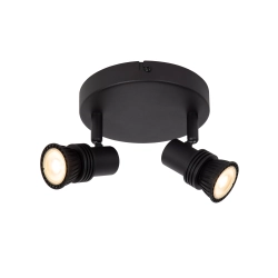 KIANTI Plafon Ø 15 cm 2xGU10 czarny 53901/12/30 Lucide - zdjęcie produktu