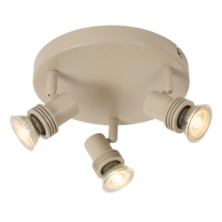 KIANTI Plafon Ø 21 cm 3xGU10 Taupe 53901/13/41 Lucide - zdjęcie produktu