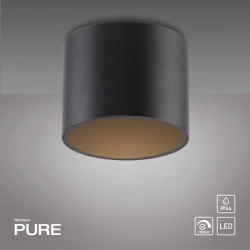 Lampa sufitowa Pure Point Czarna 6761-18 Paul Neuhaus - zdjęcie dodatkowe 1
