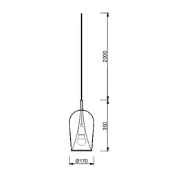 Lampa wisząca Mantra Elsa 8254MA - zdjęcie dodatkowe 1