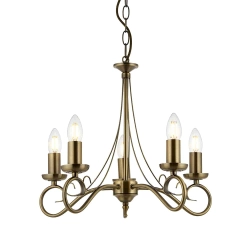 kinkiecik.pl Lampa wisząca Trafford 5LT Pendant 180-5AN ENDON