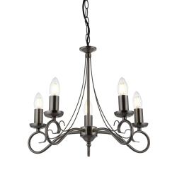 kinkiecik.pl Lampa wisząca Trafford 5LT Pendant 180-5AS ENDON