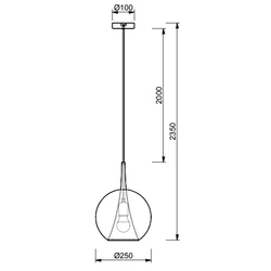 Lampa wisząca Mantra Elsa 8255MA - zdjęcie dodatkowe 1