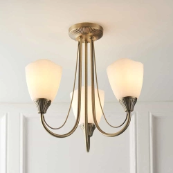 kinkiecik.pl Lampa sufitowa Haughton 3LT Semi Flush 601-3AN ENDON