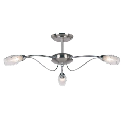 kinkiecik.pl Lampa sufitowa Mercury 3LT Semi Flush 9009-3SC ENDON