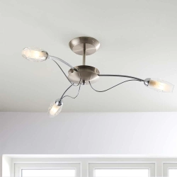 kinkiecik.pl Lampa sufitowa Mercury 3LT Semi Flush 9009-3SC ENDON