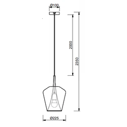 Lampa wisząca Mantra Elsa 8256MA - zdjęcie dodatkowe 1