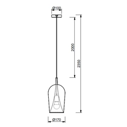 Lampa wisząca Mantra Elsa 8257MA - zdjęcie dodatkowe 1