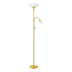 UP 2 Lampa podłogowa E27;E14 mosiądz 82843 EGLO