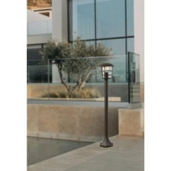 ALORIA Słupek oświetleniowy E27 94 cm czarny zewnętrzna lampa stojąca 93408 EGLO