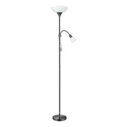 UP 2 Lampa podłogowa E27;E14 czarny nikiel 93917 EGLO