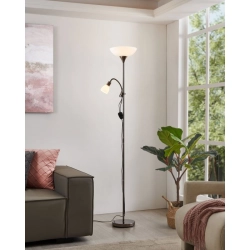 UP 2 Lampa podłogowa E27;E14 czarny nikiel 93917 EGLO