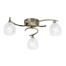 kinkiecik.pl Lampa sufitowa Boyer 3LT Semi Flush BOYER-3AB ENDON
