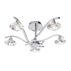 kinkiecik.pl Lampa sufitowa Langella 5LT Semi Flush LANGELLA-5CH ENDON