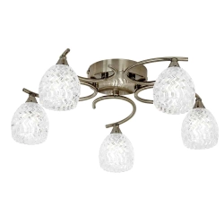 kinkiecik.pl Lampa sufitowa Boyer 5LT Semi Flush BOYER-5AB ENDON