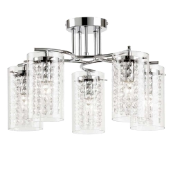 kinkiecik.pl Lampa sufitowa Alda 5LT Semi Flush ALDA-5CH ENDON