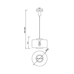 Lampa wisząca Mantra Jarras 6192MA - zdjęcie dodatkowe 1