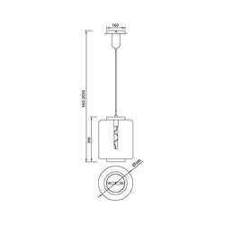 Lampa wisząca Mantra Jarras 6193MA - zdjęcie dodatkowe 1