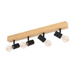kinkiecikpl Plafon TOWNSHEND 3 black 98114 EGLO