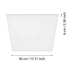 TURCONA oprawa sufitowa 45x45 cm panel LED 4000K 98902 EGLO