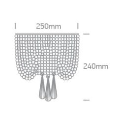 kinkiecik.pl Wan K 60162 dekoracyjny chromowany kinkiet G9 2x9W 100-240V ONE LIGHT