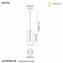 Lampa wisząca Mantra Jarras 6196MA - zdjęcie dodatkowe 1