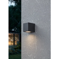 JABAGA lampa ścienna kinkiet zewnętrzny GU10 LED czarny IP44 900275 EGLO