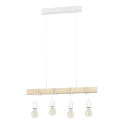 TOWNSHEND Lampa wisząca 4xE27 biała 43704 EGLO