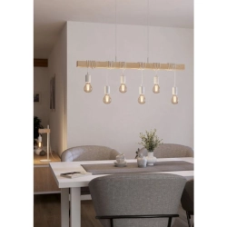 TOWNSHEND Lampa wisząca 6xE27 biała 43705 EGLO