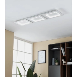 PADROGIANO-Z Plafon LED RGB+TW biały 120x30 cm oprawa sufitowa Smart Home 900482 EGLO