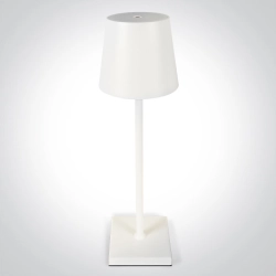 WHITE 3,5W RGB+WW TABLE LAMP RECHARGEABLE USB SOCKET IP54 DIMMABLE 61082/W/RGBW ONE LIGHT