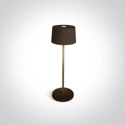 kinkiecik.pl Prionia 61082A/BR stołowa lampa bezprzewodowa w kolorze rdzawo-brązowym LED 3,3W 3000K IP65 DIMM; czas łado