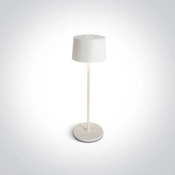 kinkiecik.pl Prionia 61082A/W biała bezprzewodowa lampa stołowa IP65 3000K 3,3W; czas ładowania 6h; czas pracy 9h ONE LI