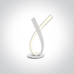 kinkiecik.pl Hana S 61086/B biała lampa stołowa ON/OFF LED 12W 230V 3000K; w komplecie zasilacz 24V ONE LIGHT