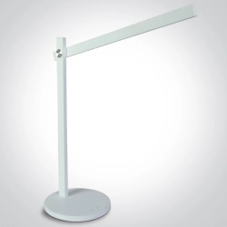 WHITE TABLE LAMP LED 5,5W CCTV DIMMABLE 230V EU PLUG 61108/W/V ONE LIGHT