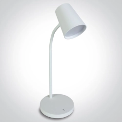 WHITE TABLE LAMP LED 5W WW DIMMABLE 230V EU PLUG 61110/W/W ONE LIGHT