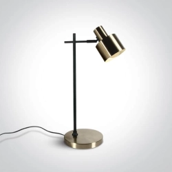 kinkiecik.pl Serena S 61116A/BBS matowa mosiężna lampa stołowa E27 10W 100-240V ONE LIGHT