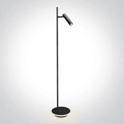 kinkiecik.pl Diodor P 61132B/B/W czarna lampa podłogowa LED 3000K 230V reflektor 3W + podstawa 8W; zasilacze w komplecie