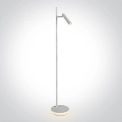 kinkiecik.pl Diodor P 61132B/W/W biała lampa podłogowa LED 3000K 230V reflektor 3W + podstawa 8W; zasilacze w komplecie