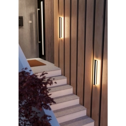 NEVIANO lampa ścienna kinkiet zewnętrzny LED 58cm czarny 900677 EGLO