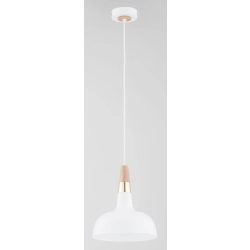 Lampa wisząca RODOS 1xE27 biały-złoty 61388 ALFA