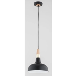 Lampa wisząca RODOS 1xE27 czarna-złoty 61389 ALFA